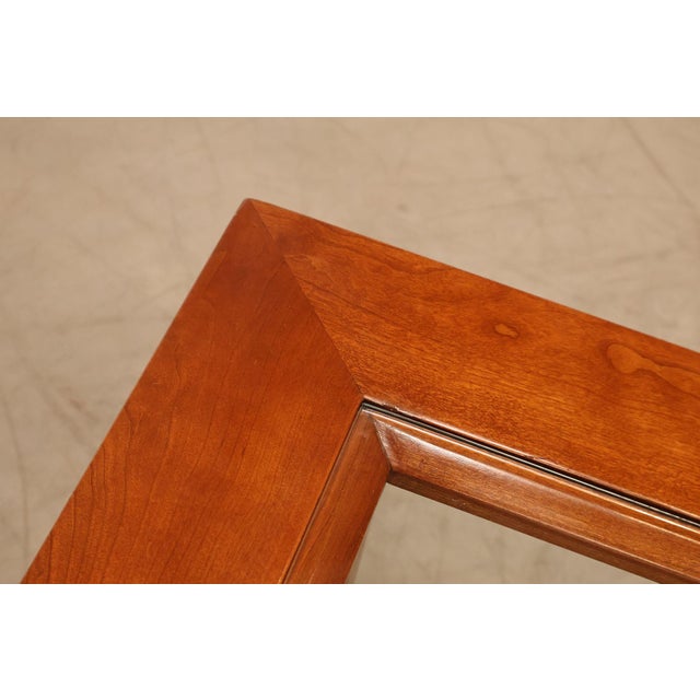 Stickley Stickley Mission Collection Glass Top Cherry Cocktail Table For Sale - Image 4 of 18