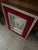 1950s Decorative Mid-Century (1950’s) Italian-Styled, Crushed Diamonds & Red Velvet Framed, Silver Analog Shelf Clock For Sale - Image 5 of 5
