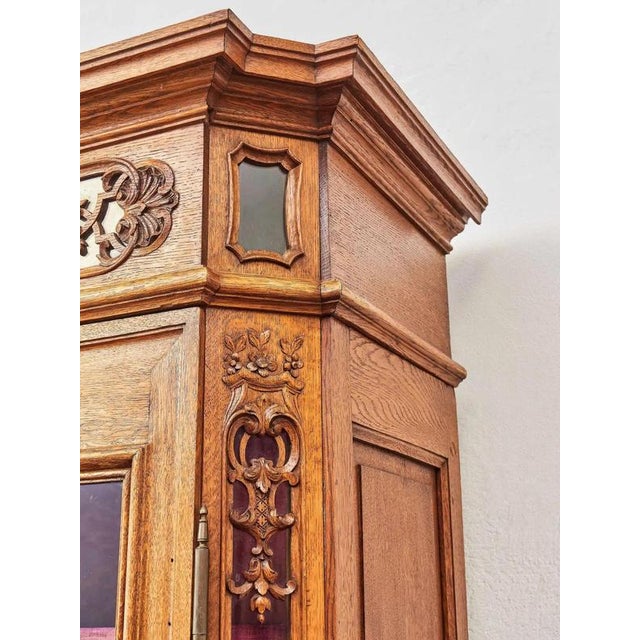 Antique Bookcase in Oak For Sale - Image 11 of 14