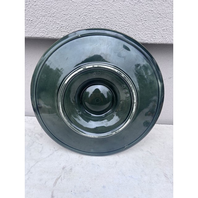 Longchamp 19th Century Majolica Oyster Plate Longchamp For Sale - Image 4 of 4