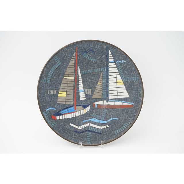 Mid-Century Mosaic Bowl or Wall Plate by R. Zimmermann for Ritter, 1950s For Sale - Image 10 of 10