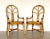 Set of Bamboo & Leather Armchairs, 1970s For Sale - Image 12 of 12