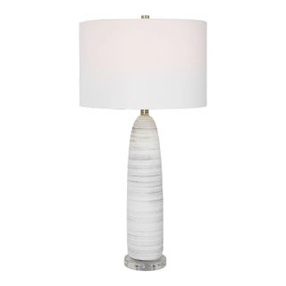 Levadia Matte White Table Lamp For Sale