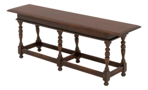 Charles II Style Walnut Bench