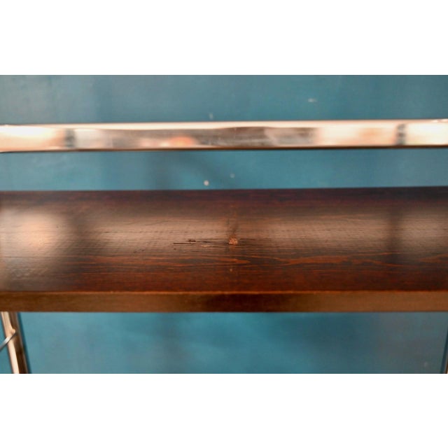 Chrome and Teak Bookcase, 1970s For Sale - Image 14 of 15
