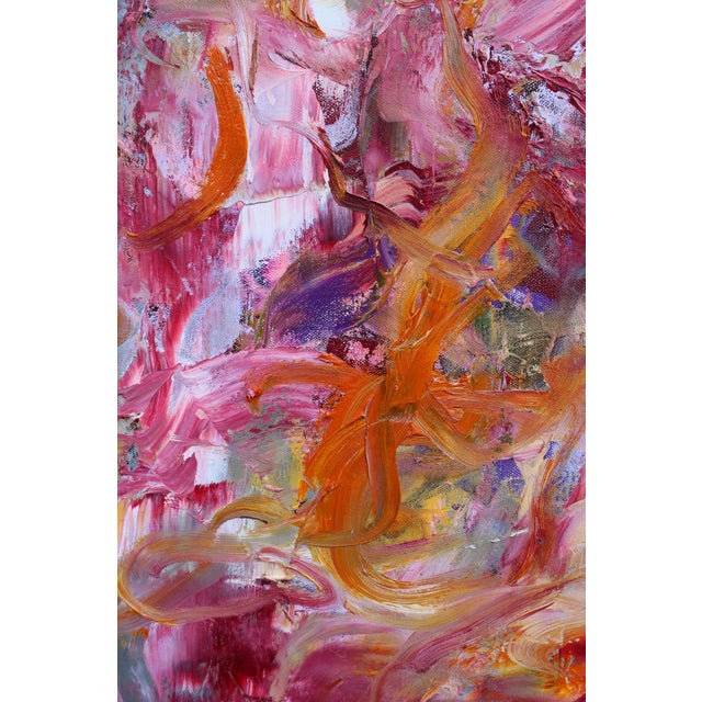 Contemporary Serendipity Abstract Oil Painting by Lisa Finlayson For Sale - Image 3 of 16