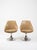 Beige Swivel Chairs with Chrome Pedestal Bases, France, 1970s, Set of 2 For Sale - Image 12 of 15