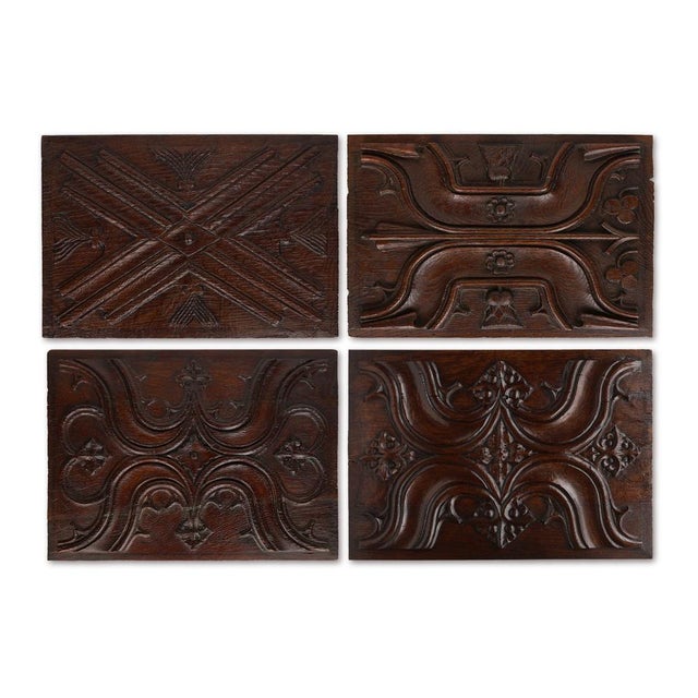 Gothic Oak Sculpted Panel, Belgium, 1500s For Sale - Image 11 of 12