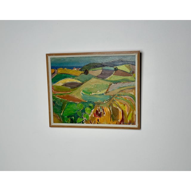 Doris Hennix, Landscape, 1948, Oil on Panel, Framed For Sale - Image 9 of 15