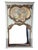 Rare pair large Louis XIV style handpainted gilt trumeau mirrors, both in excellent condition for the age, minor wear as...