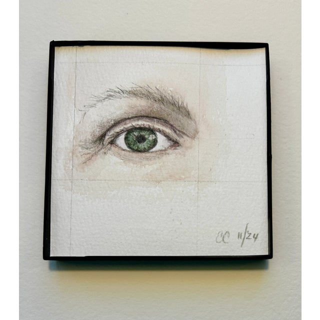 Miniature “Self Portrait Artist’s Eye “ Giclee Print For Sale - Image 4 of 8
