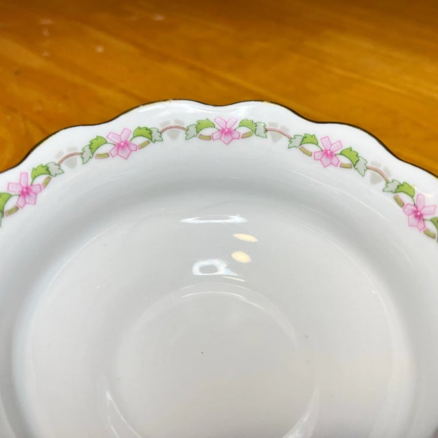 Art Nouveau Antique Mz Austria Porcelain Sauce Bowl For Sale - Image 3 of 5