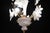 1970s Murano Vintage Chandelier White Flowers, 1970s For Sale - Image 5 of 12