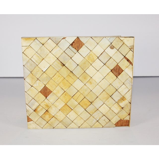 Early 19th Century Antique Bone Box With Miniature Hand Painted Portrait For Sale - Image 10 of 13