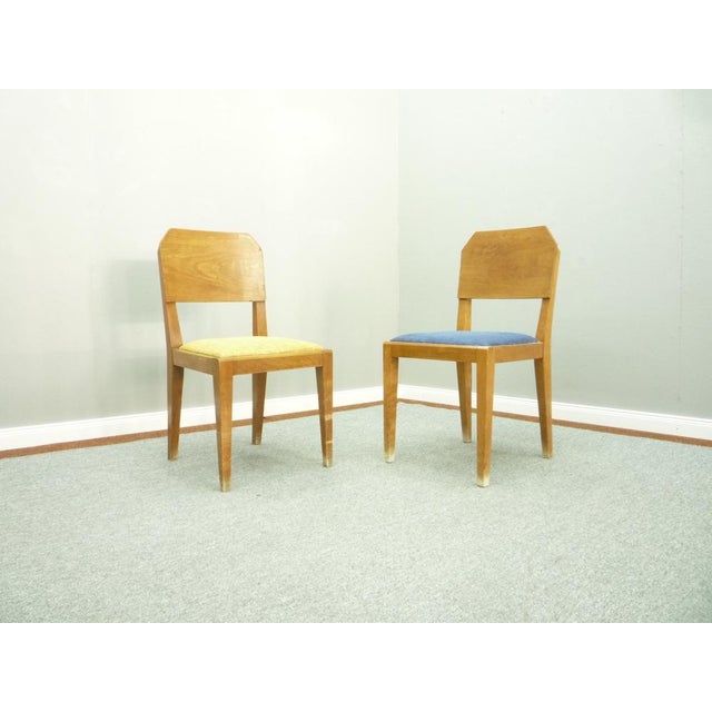 Set of Anthroposophical Dining Chairs in Walnut by Felix Kayser for Schiller Möbel, 1920s For Sale - Image 12 of 12