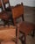 Late 19th Century 19th Century Antique Henry II Renaissance Style Brown Leather and Wood Chairs - Set of 4 For Sale - Image 5 of 7