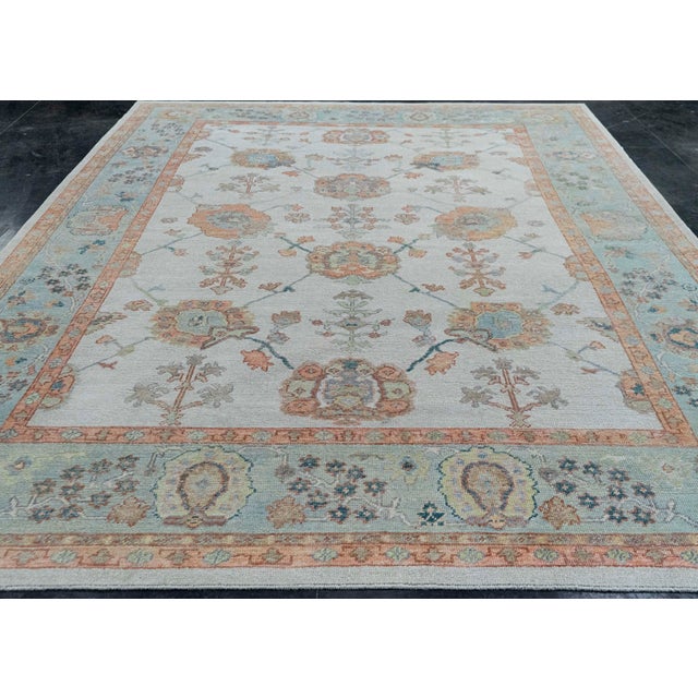 Turkish Oushak Rug 9'3" x 12'4" #20432 Explore a curated collection of hallway runners, wool rugs, and handmade...