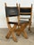 Mid 20th Century Brutalist Dutch Oak and Leather X-Frame Chairs by Bram Sprij, 1960s, Set of 6 For Sale - Image 5 of 16