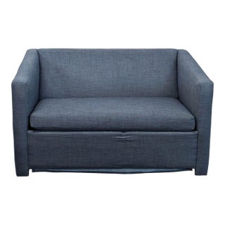 Cb2 Modern Twin Sleeper Sofa in Dark Gray Fabric For Sale