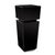 Contemporary Black Mirrored Pedestal Tall For Sale - Image 3 of 10