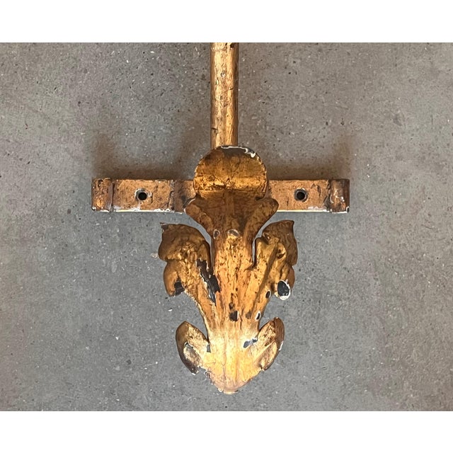 19th Pair of Gilded French Wrought Iron Console Tables For Sale - Image 14 of 18