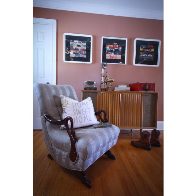 Antique 1930's Swan Arm/Gooseneck Rocking Chair | Chairish