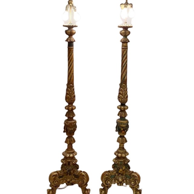 Details: -These wonderful lamps are from the estate of Richard I Johnson (1925-2020), Chestnut Hill, Massachusetts -Mr....