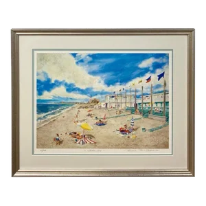 Impressionistic Coastal View Entitled "Sea Side" by Pamela Pike Gordinier 1988