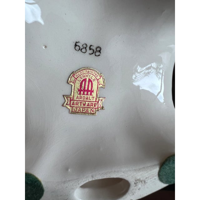 1950s Lenwile Ardalt Cherub Compote, Made in Japan For Sale - Image 9 of 11