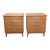 Mid 20th Century Pair Baumritter Birchcraft MCM Maple Five-Drawer Side Chests For Sale