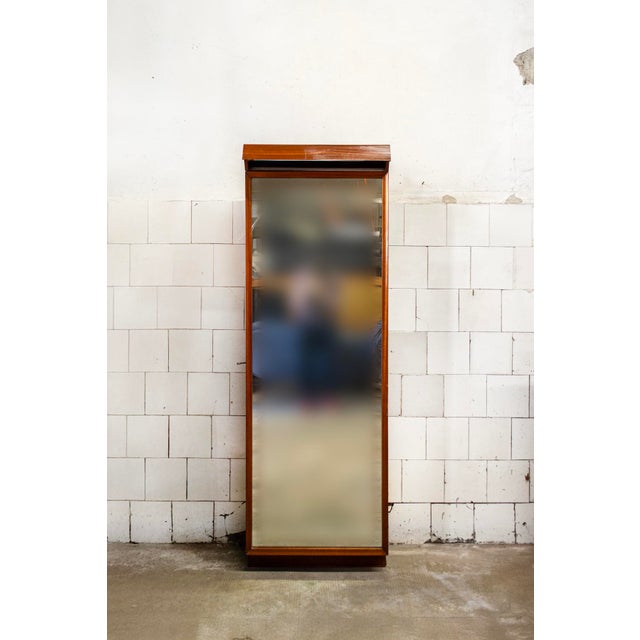 Vintage Italian Teak Entrance Mirror, 1950s For Sale - Image 9 of 9