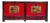 Chinese Black and Red Lacquered Sideboard, 1930s For Sale