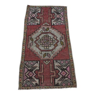 Vintage Turkish Rug - 18.5"x37.5" For Sale