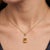 Contemporary Natural Citrine Teardrop Pendant - Yellow Gemstone Statement Pendant for Her For Sale - Image 3 of 5