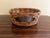 Brown Vintage Round Woven Oak Casserole Serving Basket With Leather Handles For Sale - Image 8 of 13
