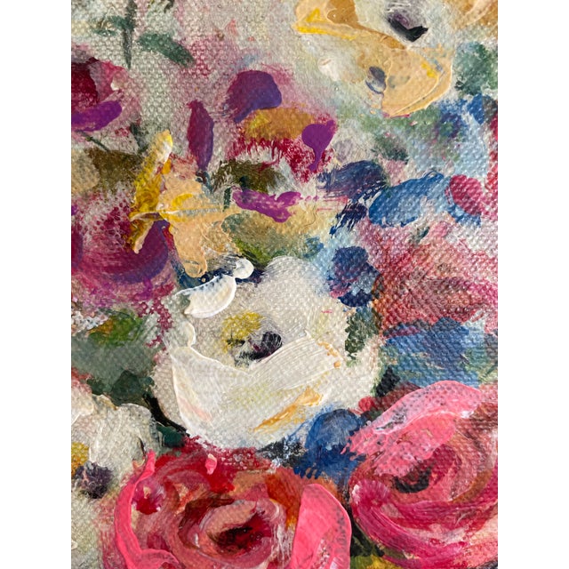 Petite Original Painting, Acrylic on Stretched Canvas. For Sale In Raleigh - Image 6 of 12