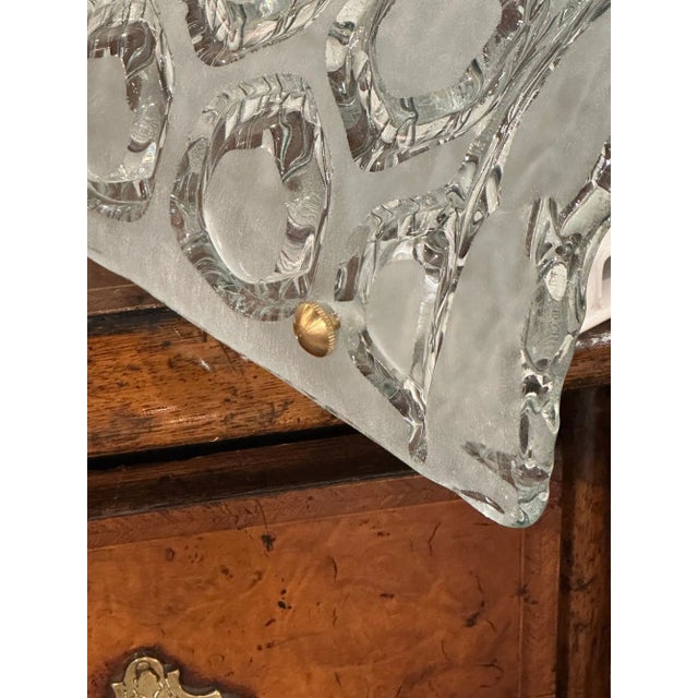 Pair of Murano Blue Glass Hex Form Sconces For Sale In Dallas - Image 6 of 8