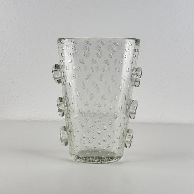 Pulegoso Glass Vase with Applied Discs by Ercole Barovier, 1930s For Sale - Image 10 of 17