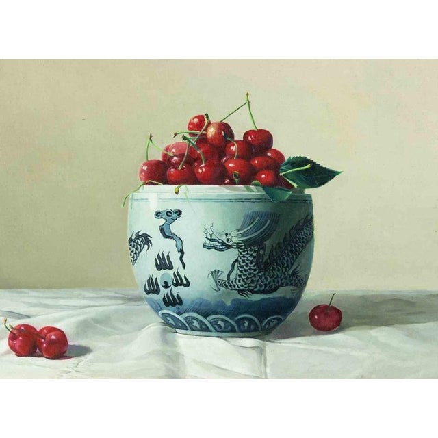 Zhang Wei Guang, Cherries, 2006, Oil Painting on Canvas, Framed For Sale - Image 4 of 5
