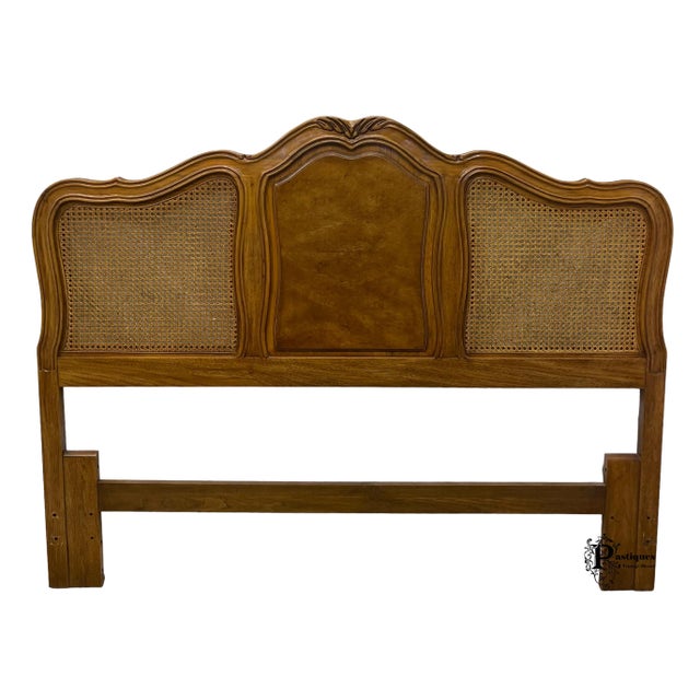 Vintage Thomasville French Provincial Style Walnut & Oak Queen Size
