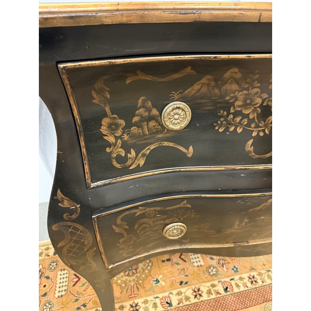 Early 21st Century Vintage John Richard Bombe Chest of Drawers For Sale - Image 5 of 12