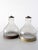 Metal Pair of Vintage Holophane Style Prismatic Glass Pendant Light Shades For Sale - Image 7 of 9