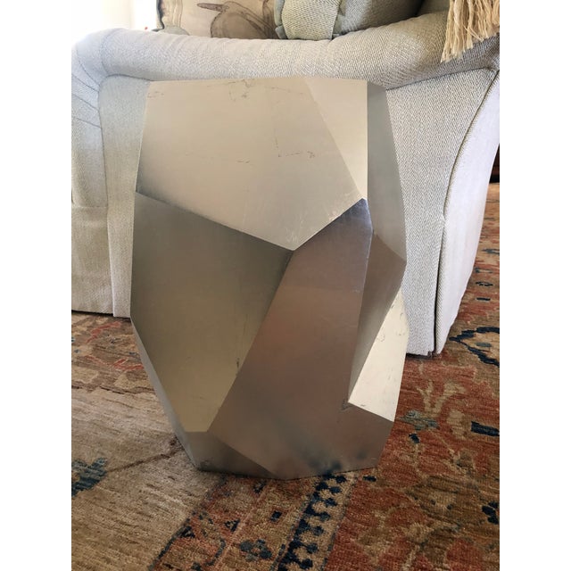 Cubism Minimalist Baker Quarry Accent Table For Sale - Image 3 of 9