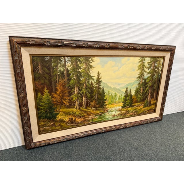 Design Plus Gallery presents an Original Oil Painting by Franz Joseph Feuer (b.1898). The artist specialized in oil...