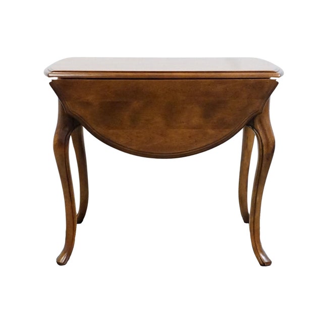 Ethan Allen Country French Collection Solid Birch 36" Drop Leaf Accent End Table 26-8302 For Sale - Image 16 of 18