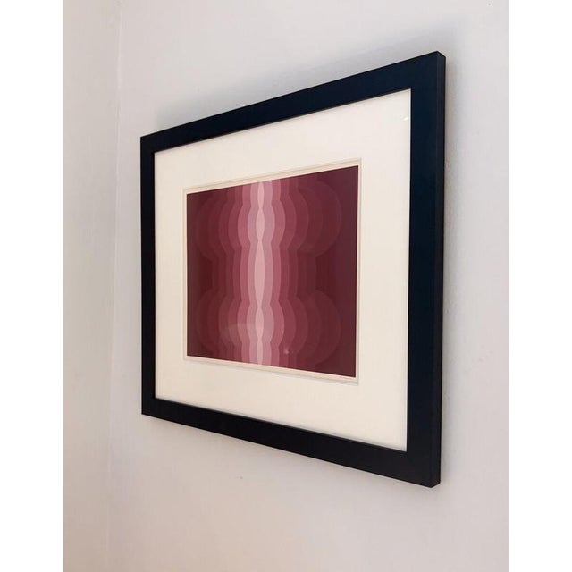 Dordevic Miodrag, Abstract Pink Screen Print 56/75, 1970, Paint For Sale - Image 3 of 6