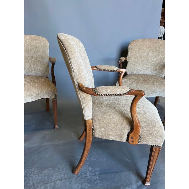 Handsome Pair of 19th Century Georgian Style Armchairs '2 Pair Available' For Sale - Image 10 of 10