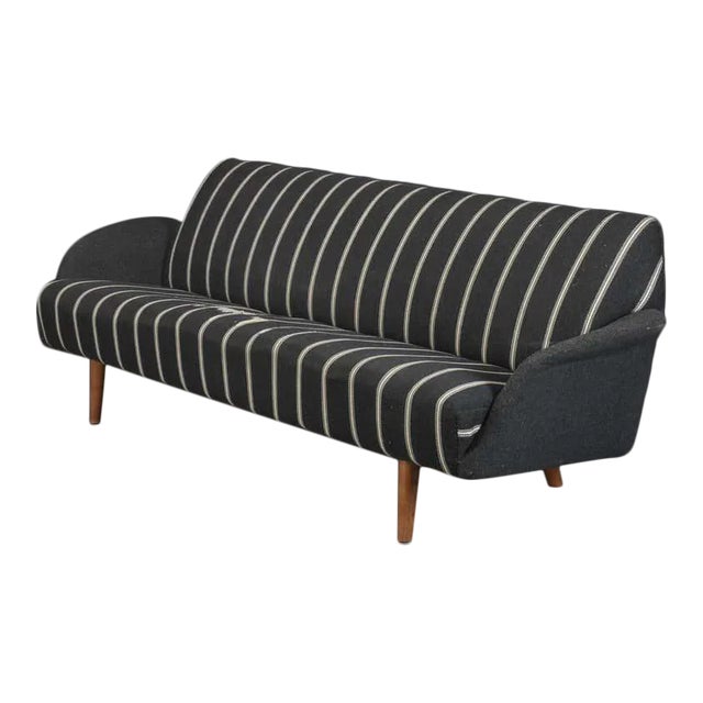 Large Danish Mid-Century Teak Sofa Model 444 by Illum Wikkelso, Early 1960s For Sale