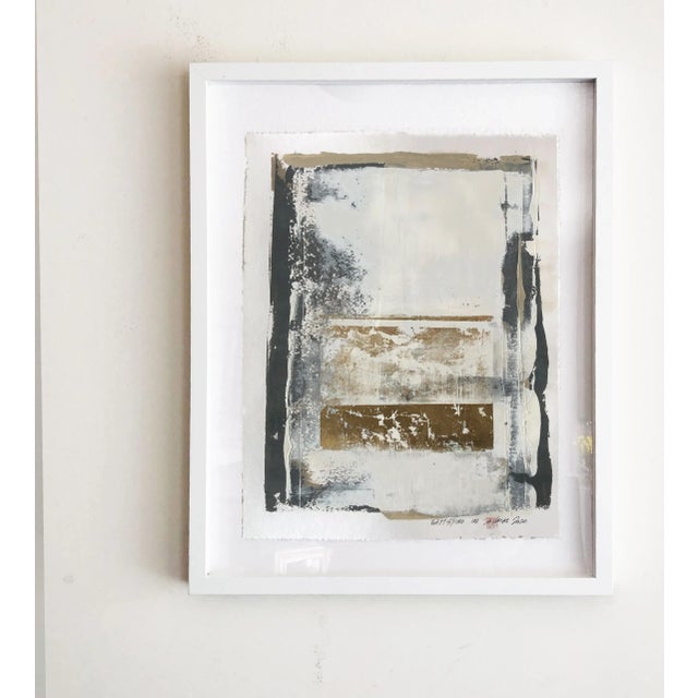 Fortissimo 102 One of a Kind Gold Leaf Painting For Sale - Image 4 of 6