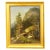 Gold Summer Mountain Landscape with Hiker on Trail, 19th Century, Oil on Canvas, Framed For Sale - Image 8 of 8